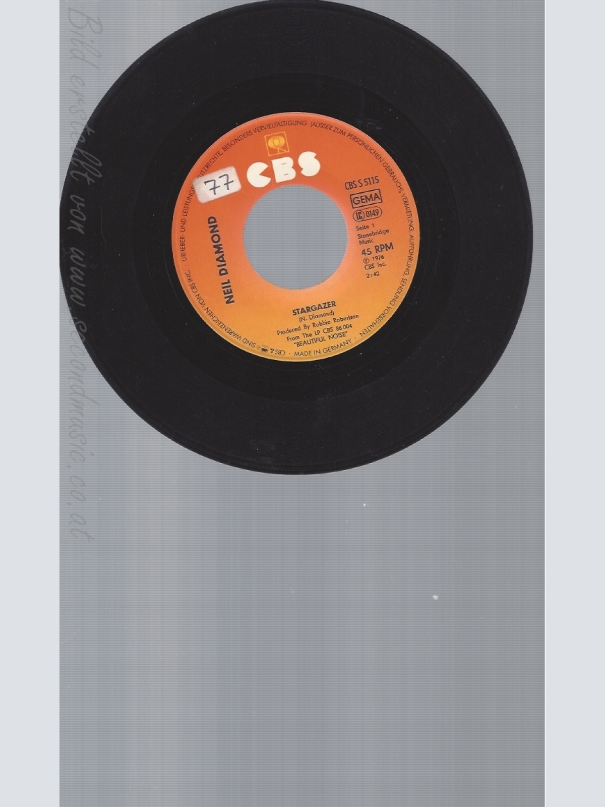 7" NEIL DIAMOND-- STARGAZER