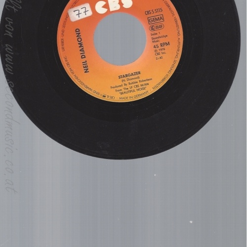 7" NEIL DIAMOND-- STARGAZER