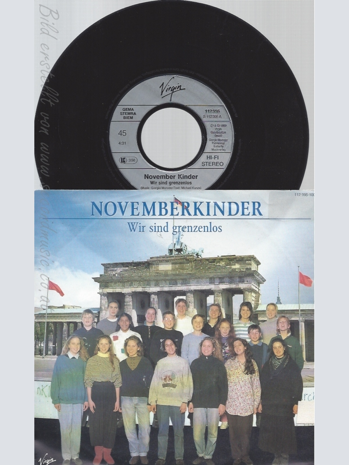 7" NOVEMBERKINDER-- WIR SIND GRENZENLOS