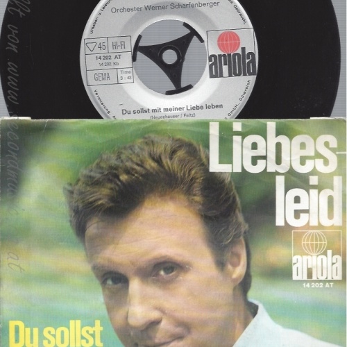 7" PETER ALEXANDER -- DU SOLLST MIT MEINER LIEBE LEBEN