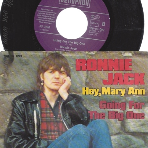 7" RONNIE JACK -- HEY MARY ANN