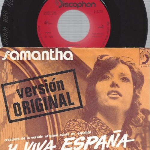 7" SAMANTHA --VIVA ESPANA ORIG VERSION