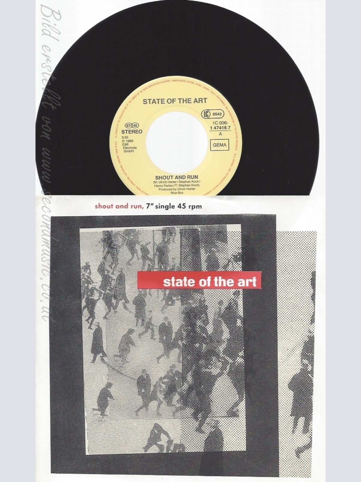 7" STATE OF THE ART-- SHOUT AND RUN