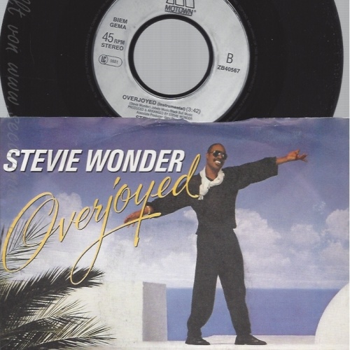 7" STEVIE WONDER -- OVERJOYED