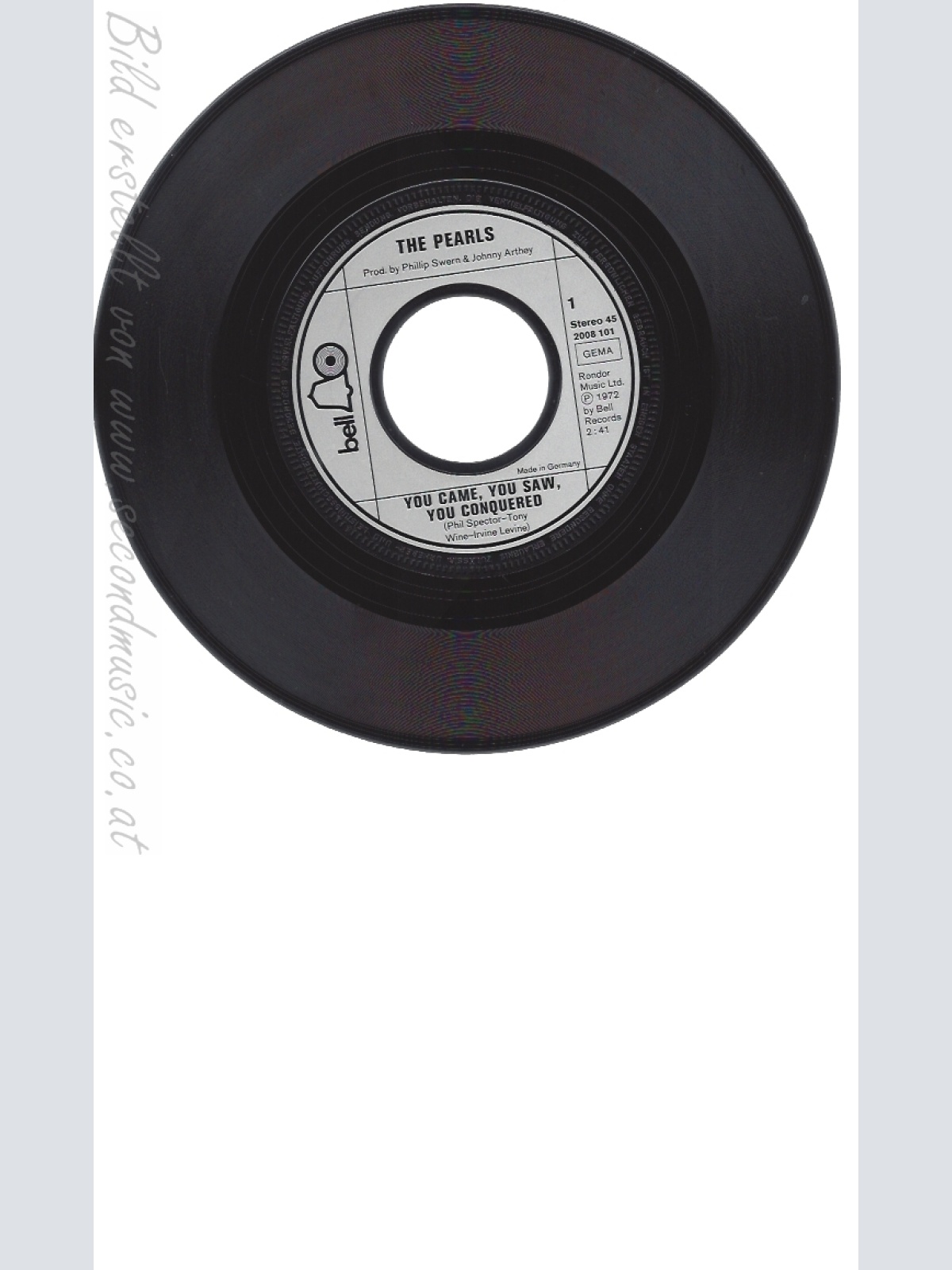 7" THE PEARLS-- YOU CAME YOU SAW