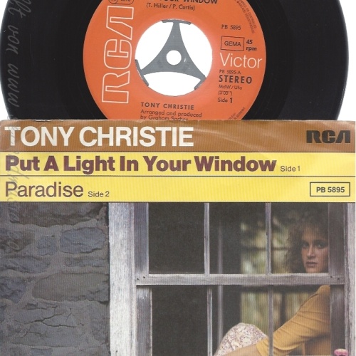 7" TONY CHRISTIE -- PUT A LIGHT IN YOUR WINDOW