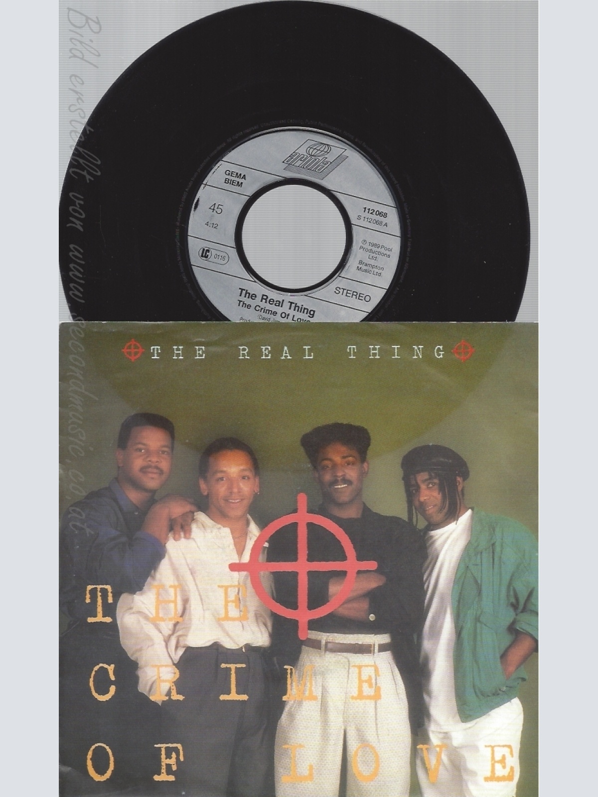 7" THE REAL THING --THE CRIME OF LOVE