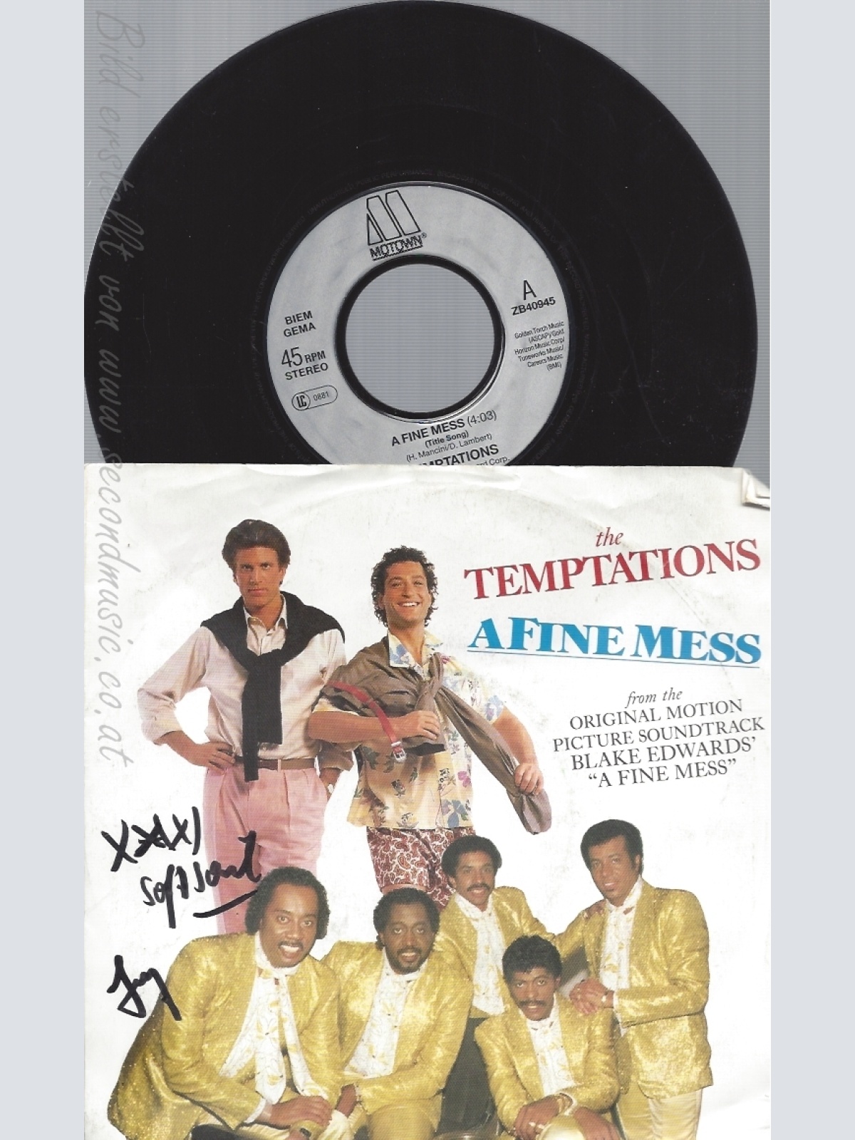 7" THE TEMPTATIONS -- AFINE MESS