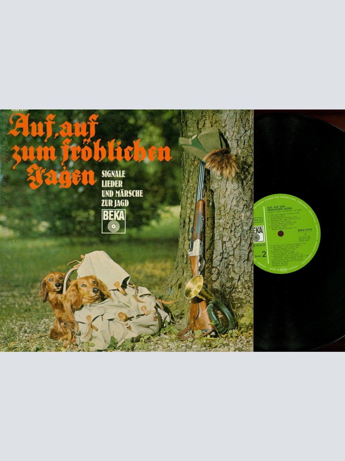 LP--AUF AUF ZUM FRÖHLICHEN JAGEN-- SIGNALE -LIEDER MÄRSCHE