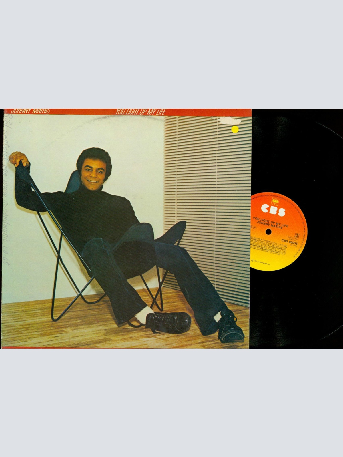 LP--JOHNNY MATHIS-- YOU LIGHT UP MY LIFE