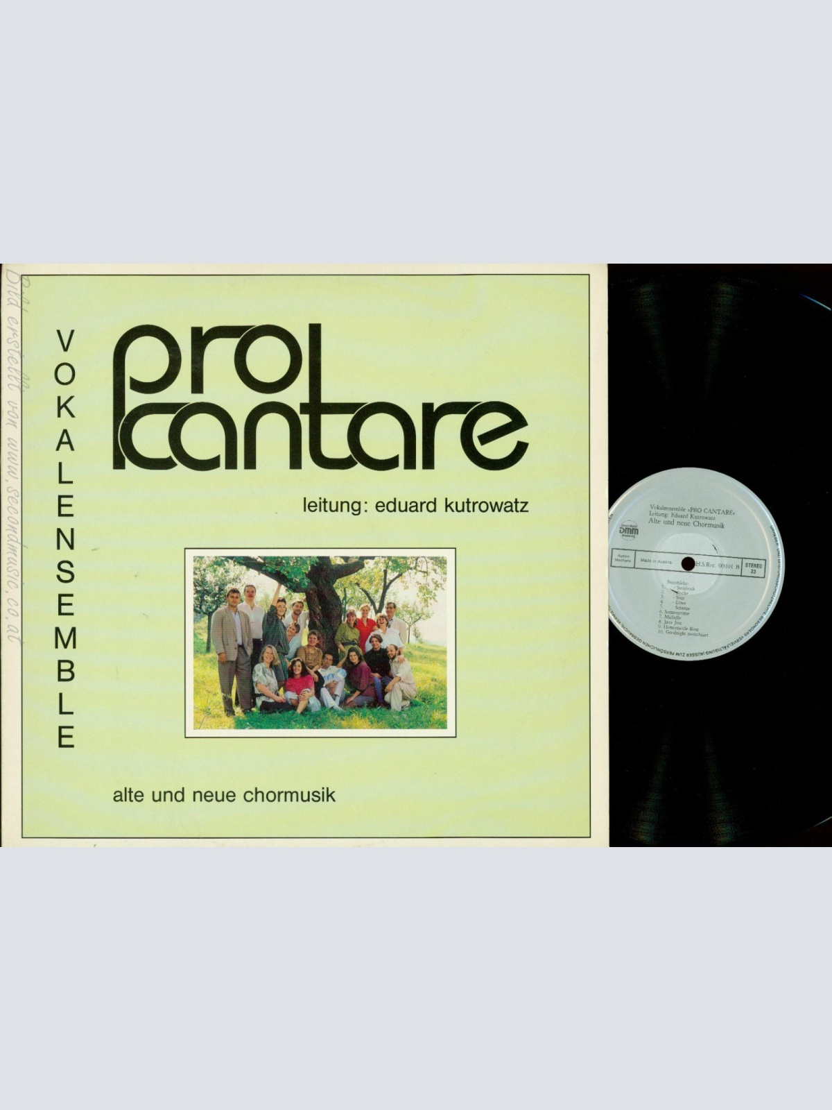 LP--PRO CANTARE -- ALTE UND NEUE CHORMUSIK