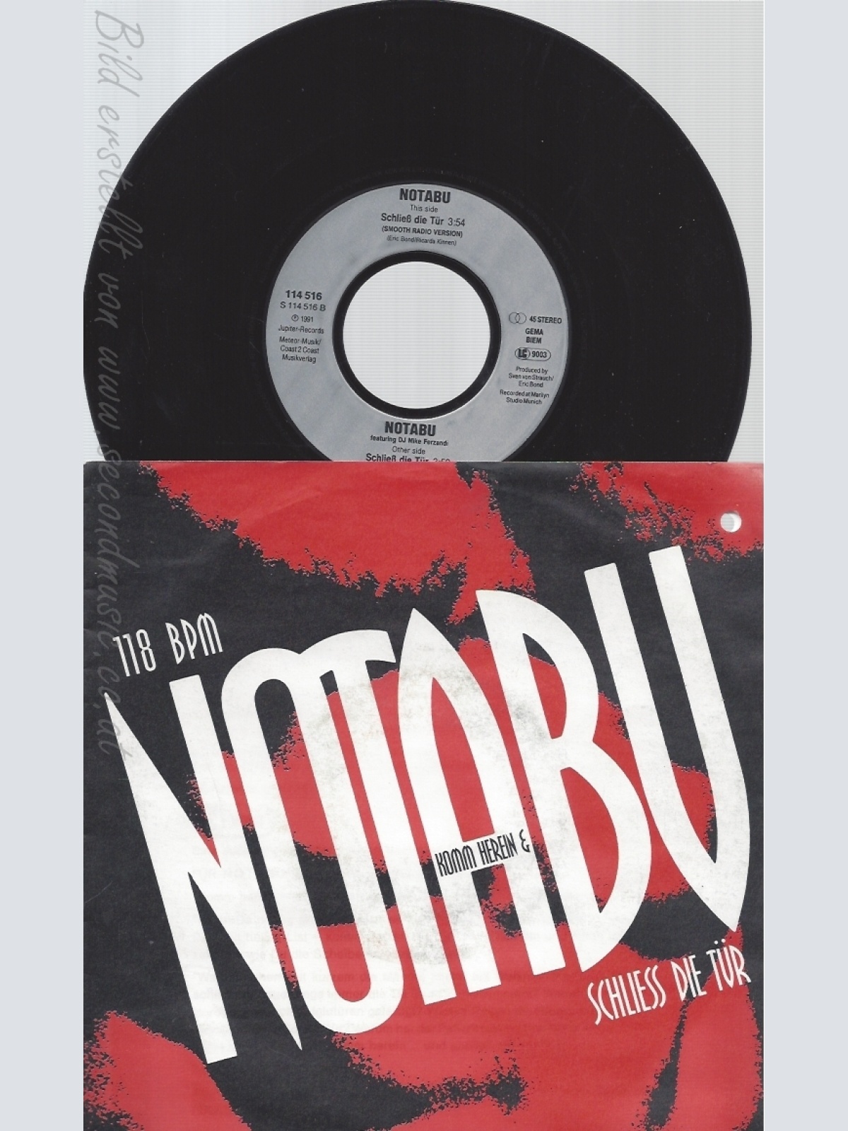 7"  NOTABU --SCHLIESS DIE TÜR -MIT SINGLEFACTS