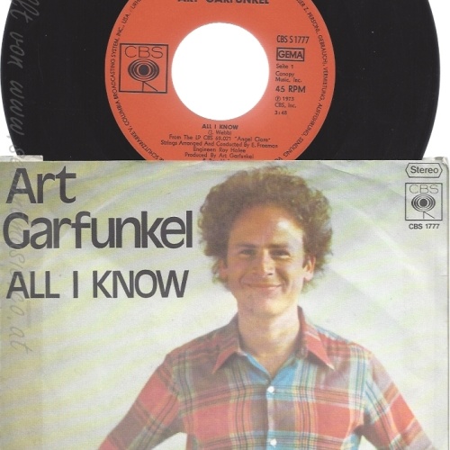7" ART GARFUNKEL-- ALL I KNOW