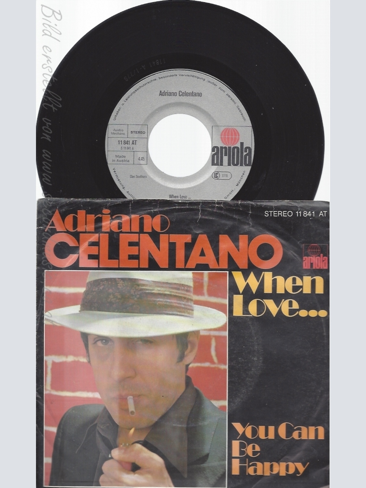 7" ADRIANO CELENTANO-- WHEN LOVE