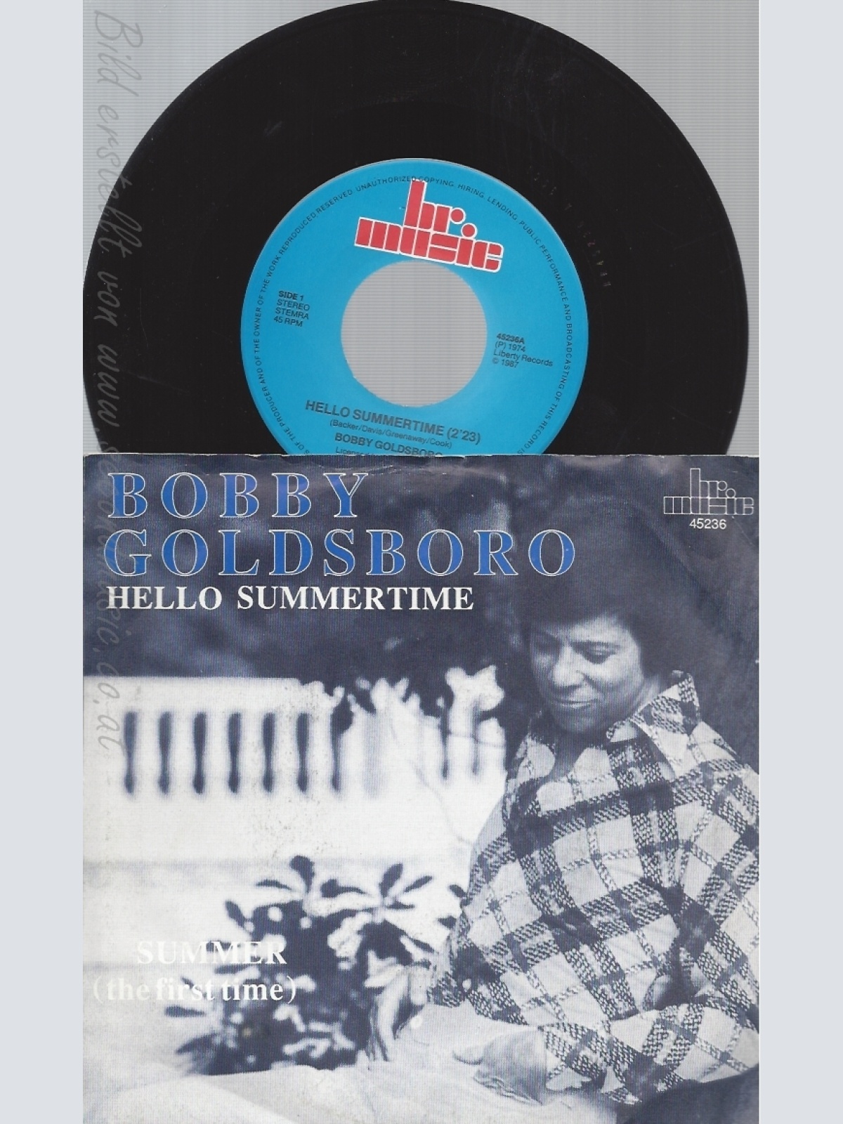 7" BOBBY GOLDSBORO-- HELLO SUMMERTIME
