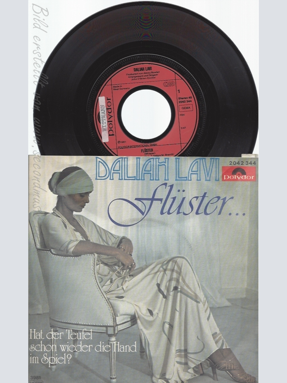 7" DALIAH LAVI -- FLÜSTER