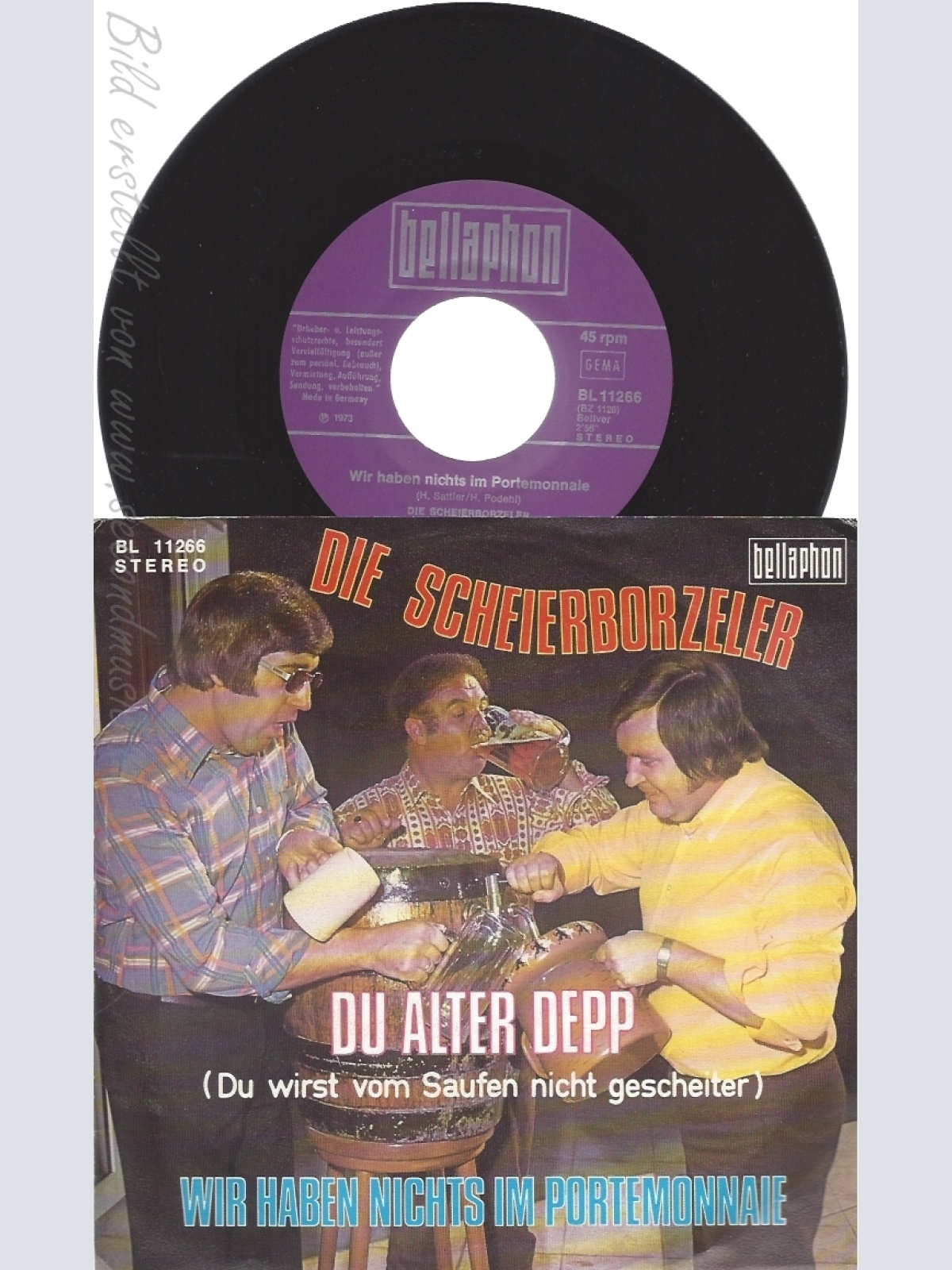 7" DIE SCHEIERBORZELER-- DU ALTER DEPP