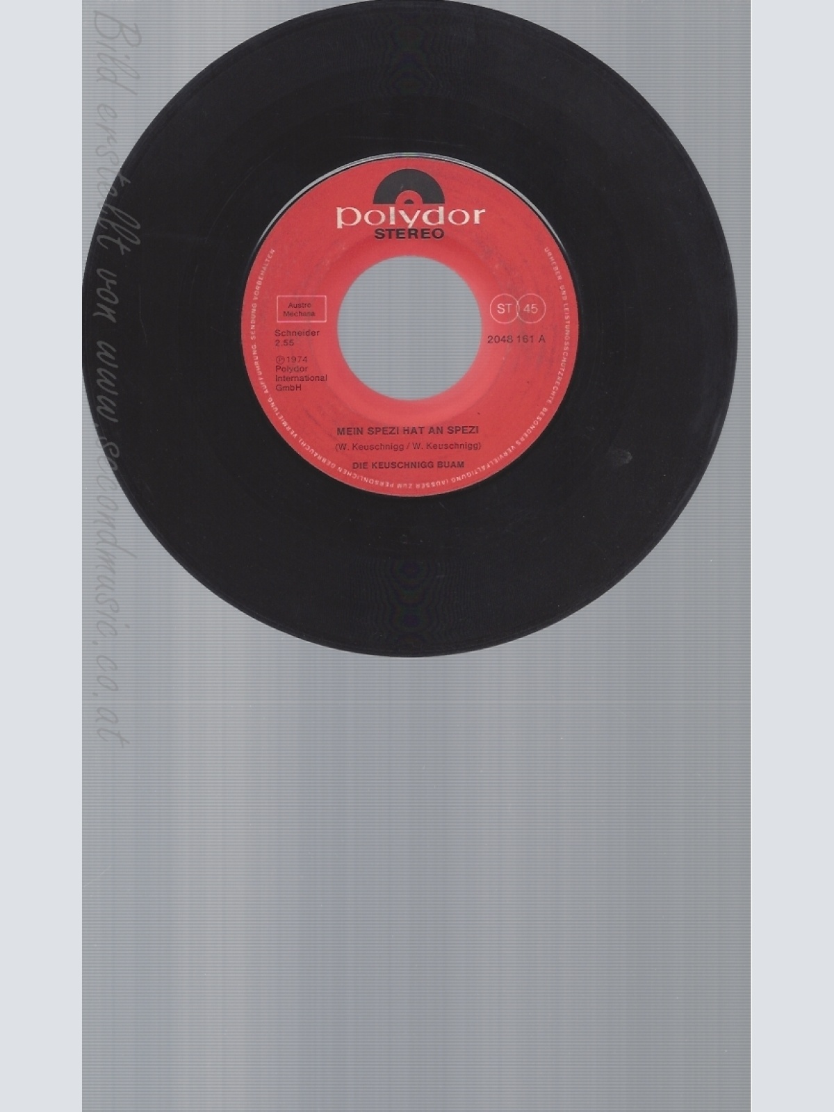 7" DIE KEUSCHNIGG BUAM--MEIN SPEZI HAT AN