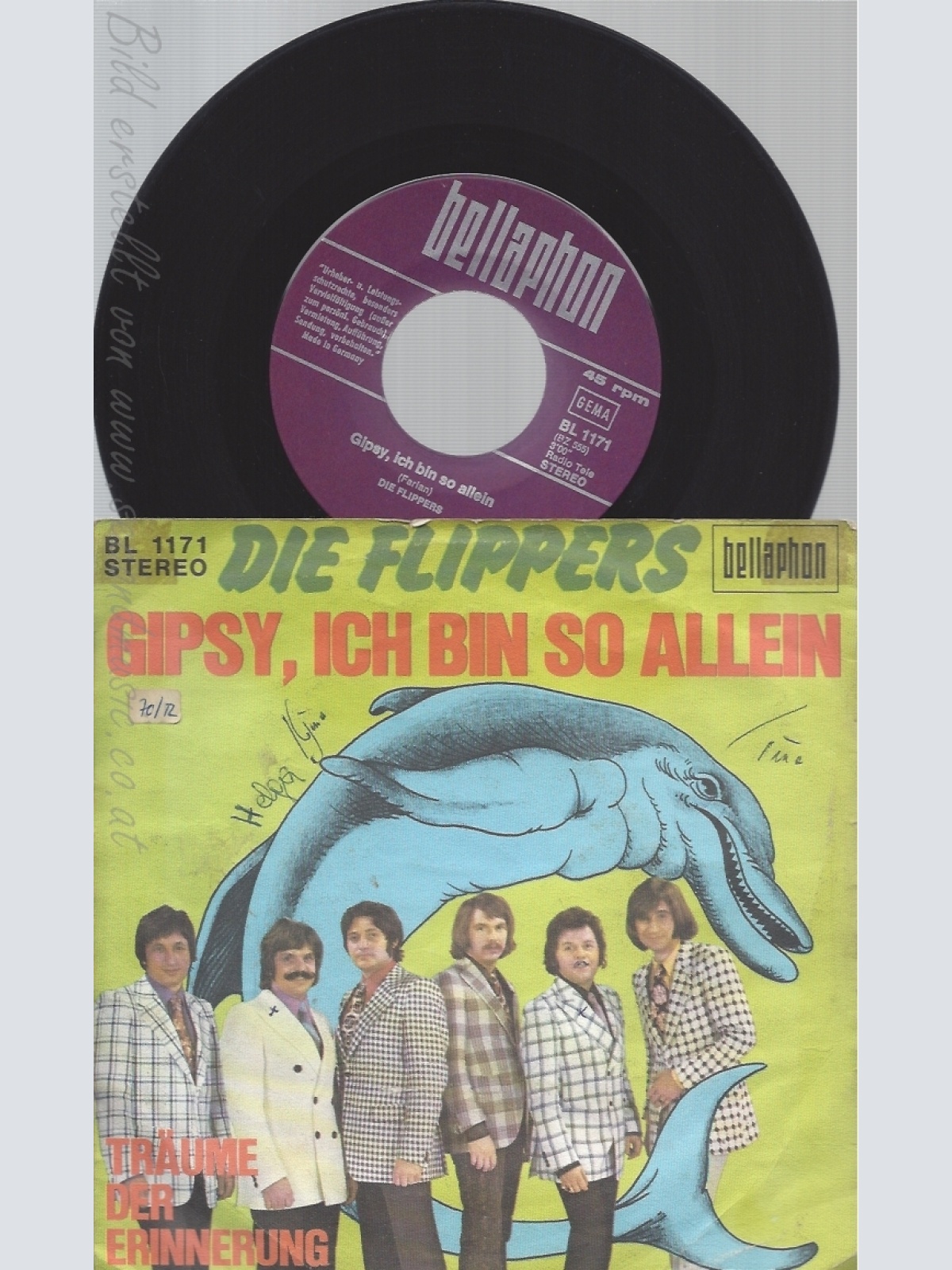 7" DIE FLIPPERS -- GIPSY ICH BIN SO ALLEIN