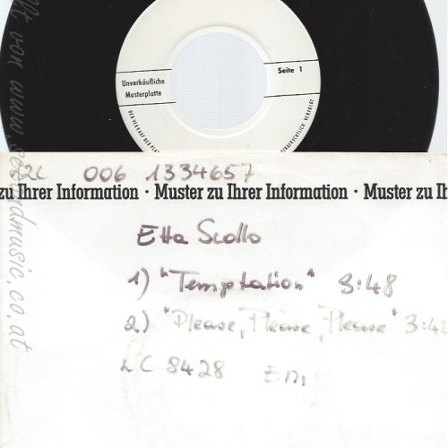7" ETTA SCOLLO-- MUSTERPLATTE-- TEMPTATION