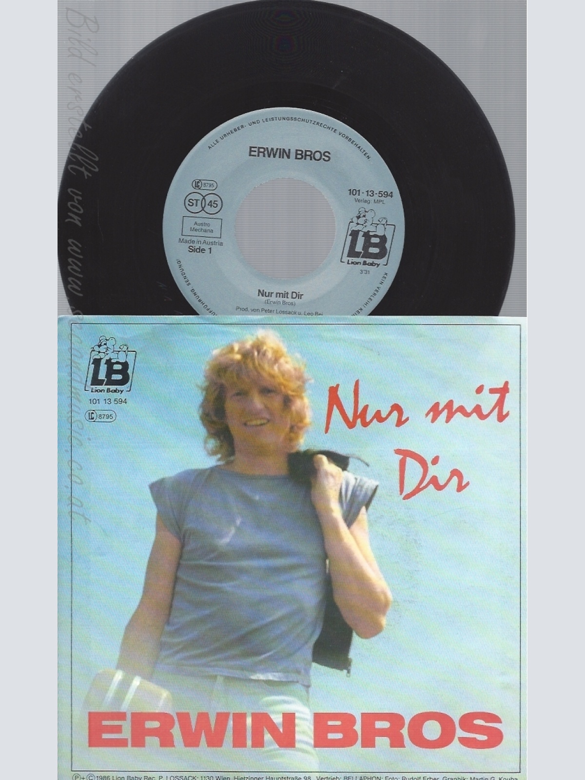 7" ERWIN BROS--NUR MIT DIR