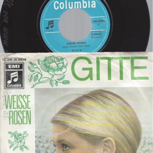 7" GITTE --WEISSE ROSEN