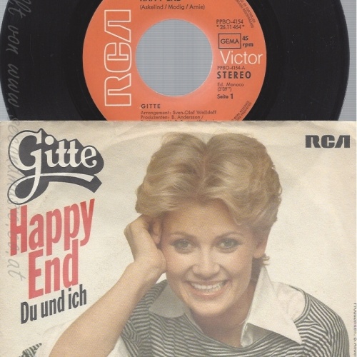 7" GITTE-- HAPPY END