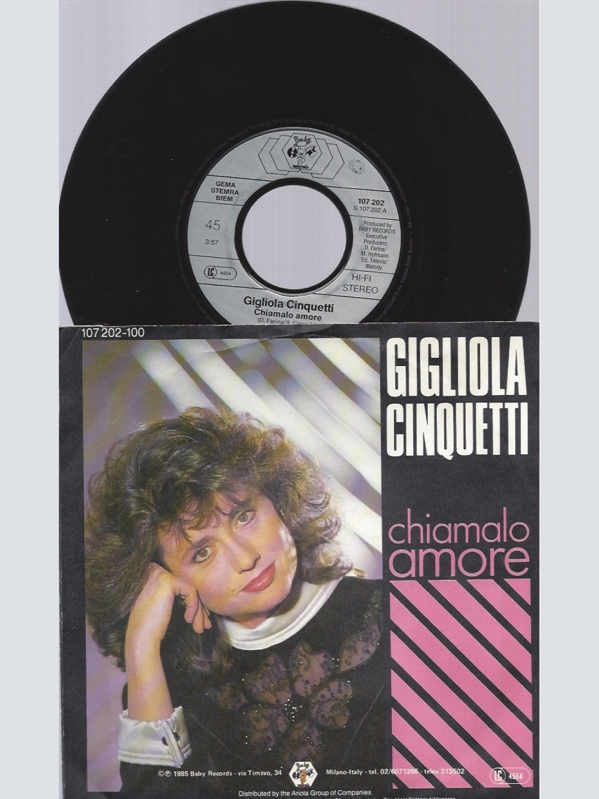 7" GIGLIOLA CINQUETI--- CHIAMALO AMORE