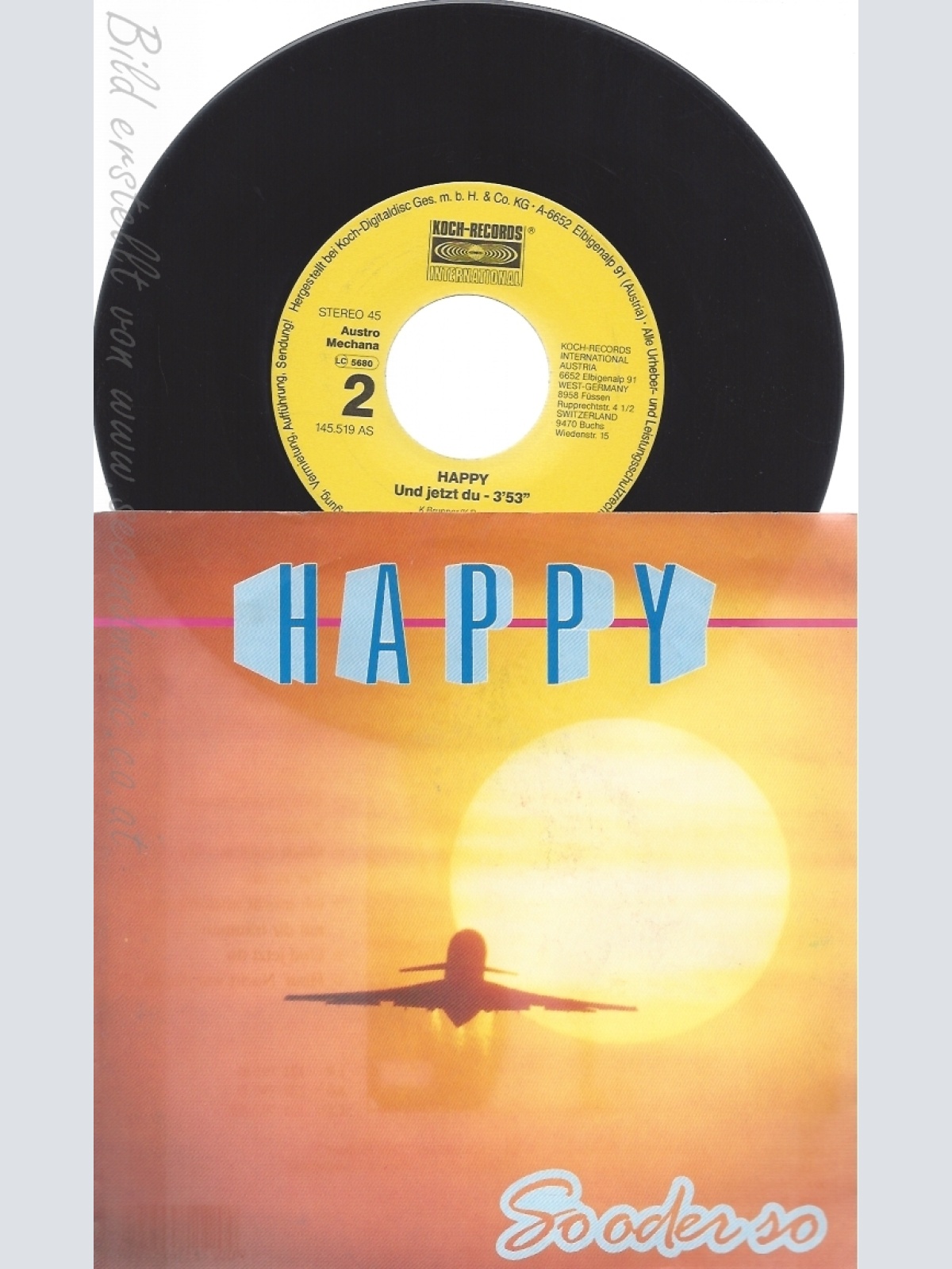 7" HAPPY-BRUNNER BRUNNER--SO ODER SO