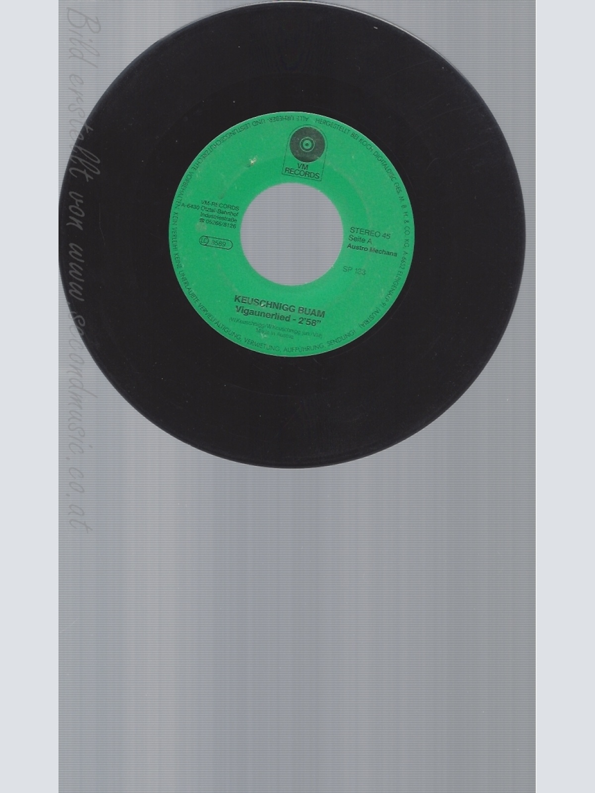 7" KEUSCHNIGG BUAM--VIGAUNERLIED