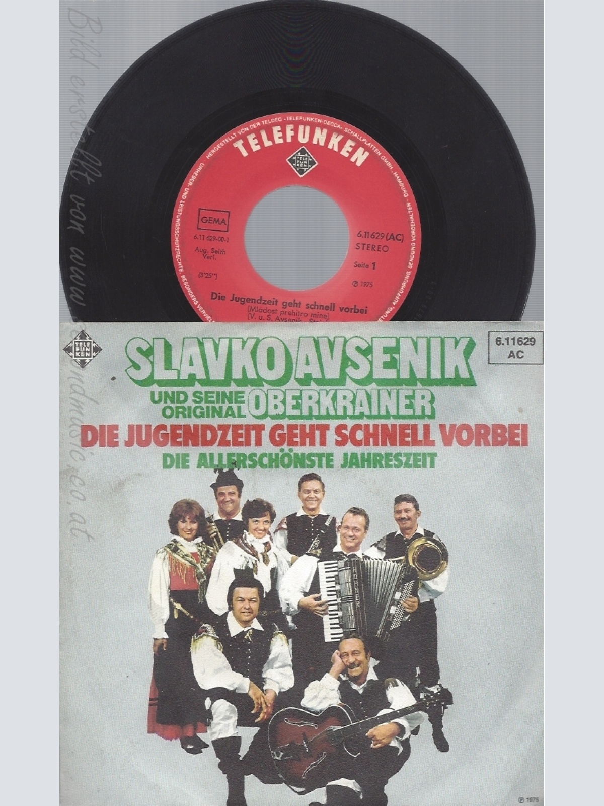 7" OBERKRAINER AVSENIK--DIE JUGENDZEIT GEHT SCHNELL