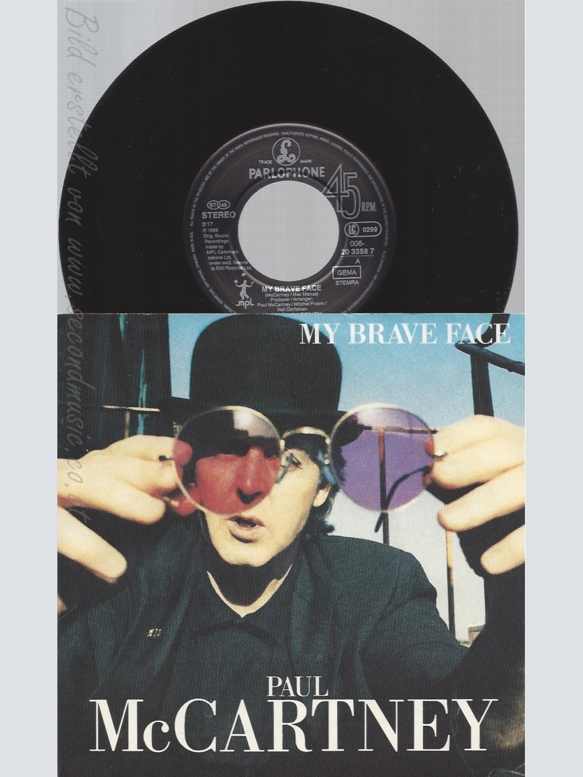 7" PAUL MC CARTNEY-- MY BRAVE FACE