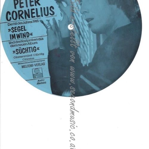 7" PETER CORNELIUS --FLEXI -- SEGEL IM WIND-BLAU