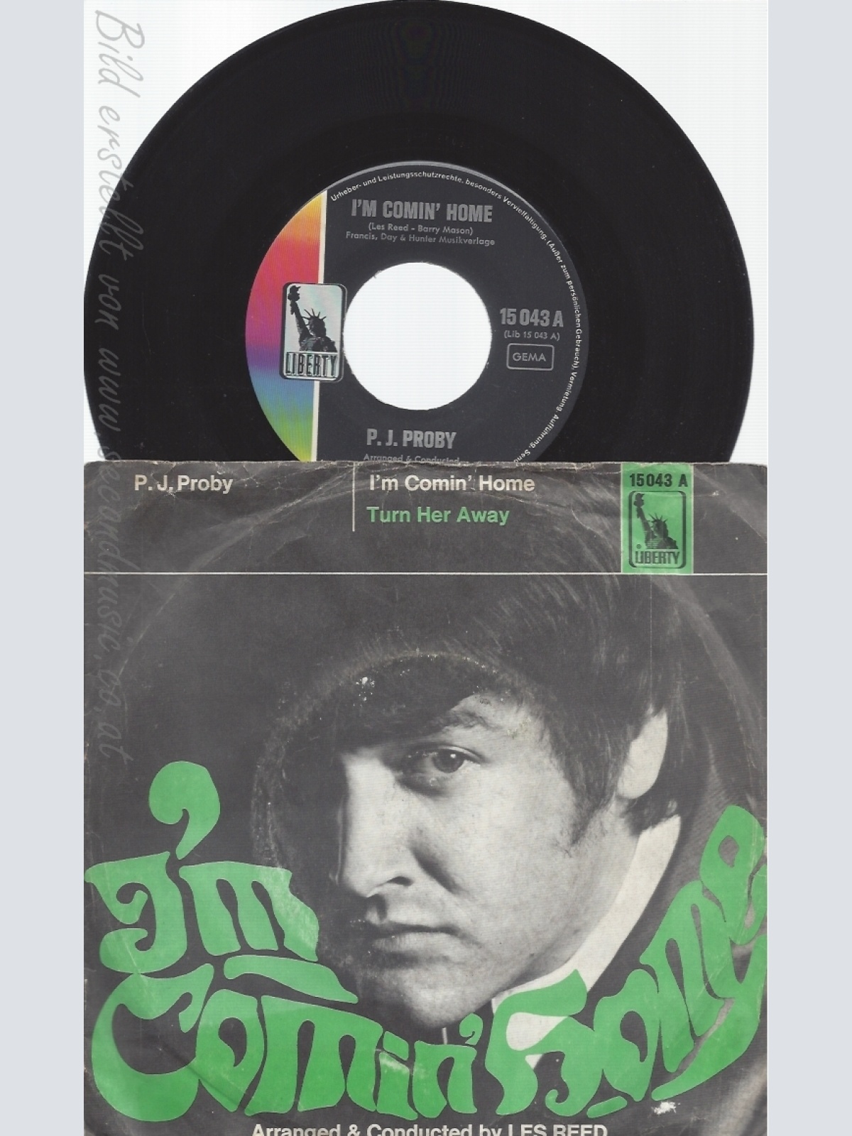 7" P J PROBY-- IM COMING HOME