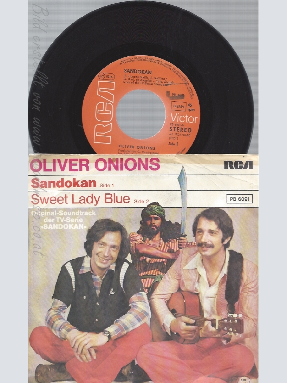 7" OLIVER ONIONS-- SANDOKAN