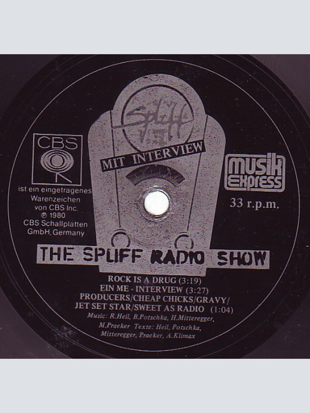 Flexi, 7", S/Sided, Smplr Spliff - The Spliff Radio Show (Mit Interview)
