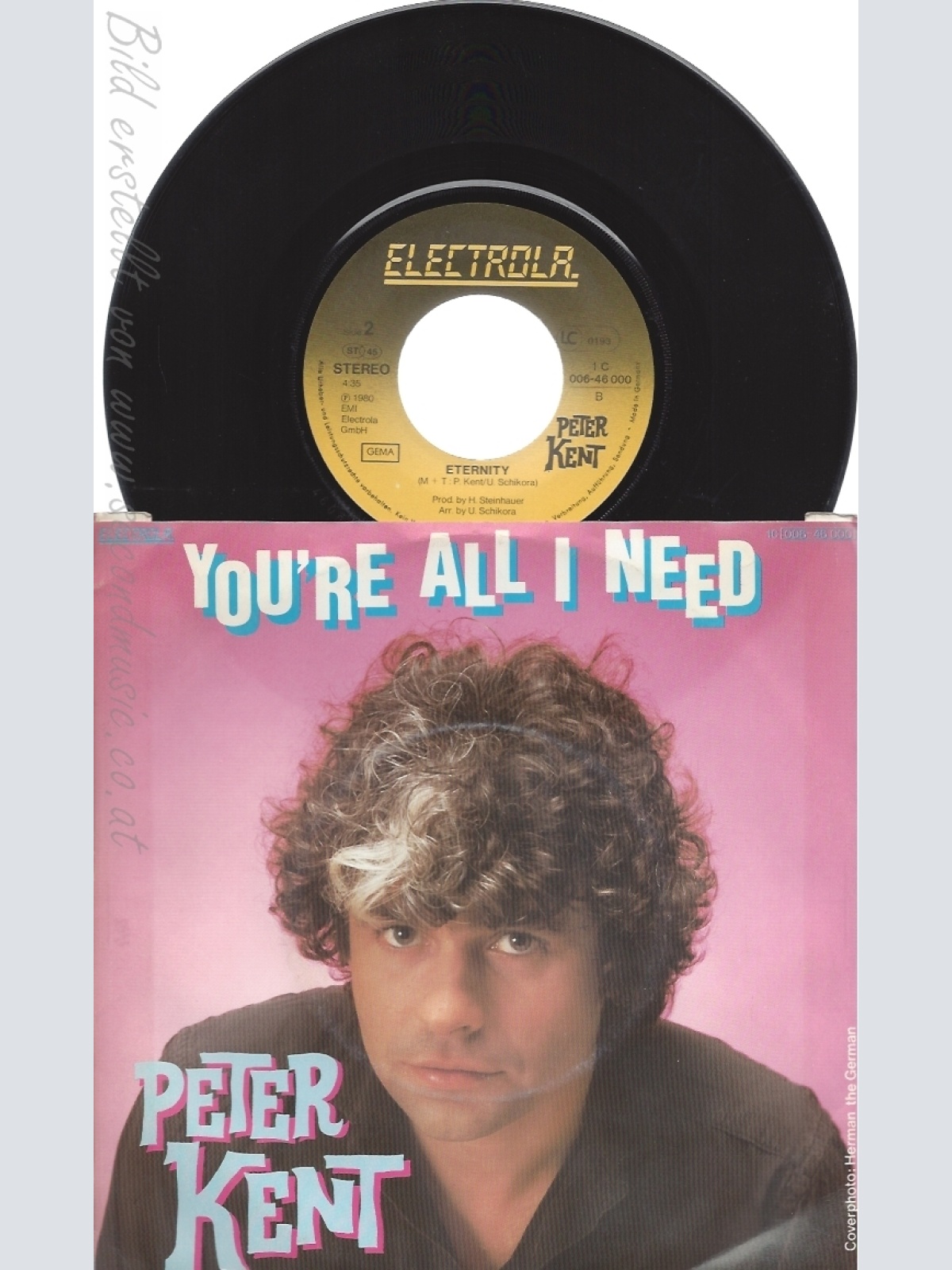 7" PETERE KENT -- YOU ARE ALL I NEED
