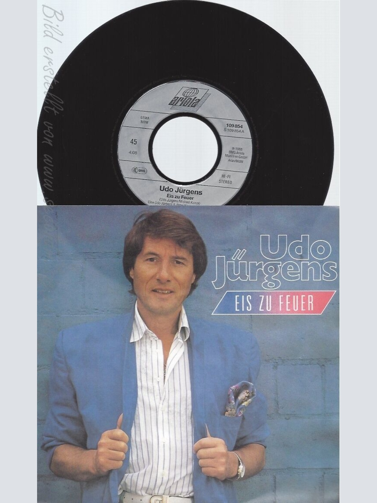 7" UDO JÜRGENS -- EIS ZU FEUER
