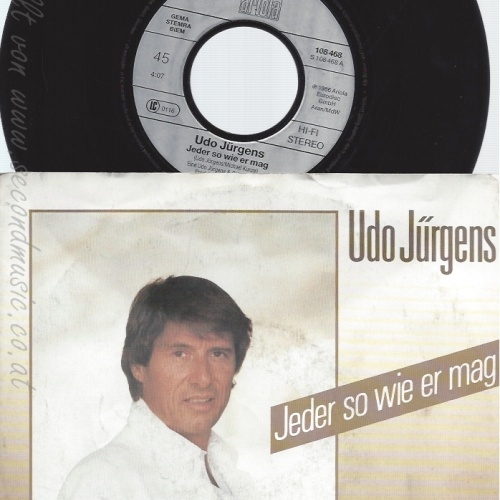 7" UDO JÜRGENS-- JEDER SO WIE ER MAG