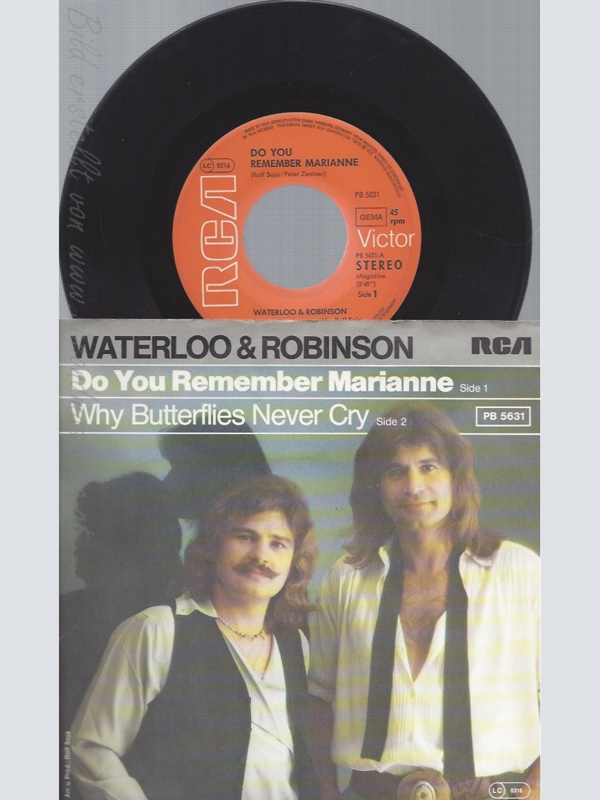 7" WATERLOO & ROBINSON --DO YOU REMEMBER MARIANNE
