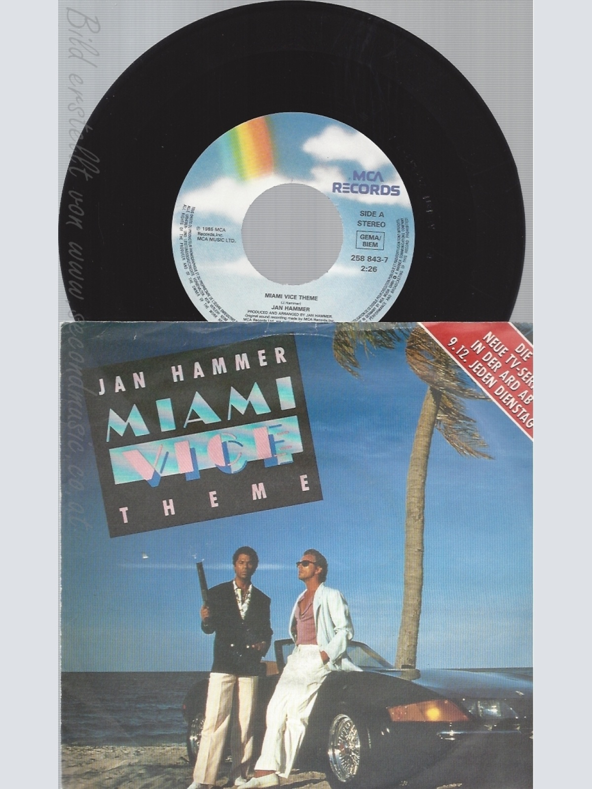 7"JAN HAMMER --MIAMI VICE
