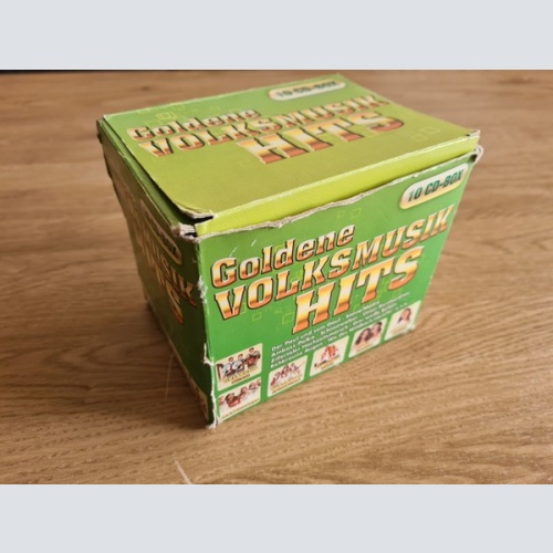 Box + 10xCD, Comp Various - Goldene Volksmusik Hits