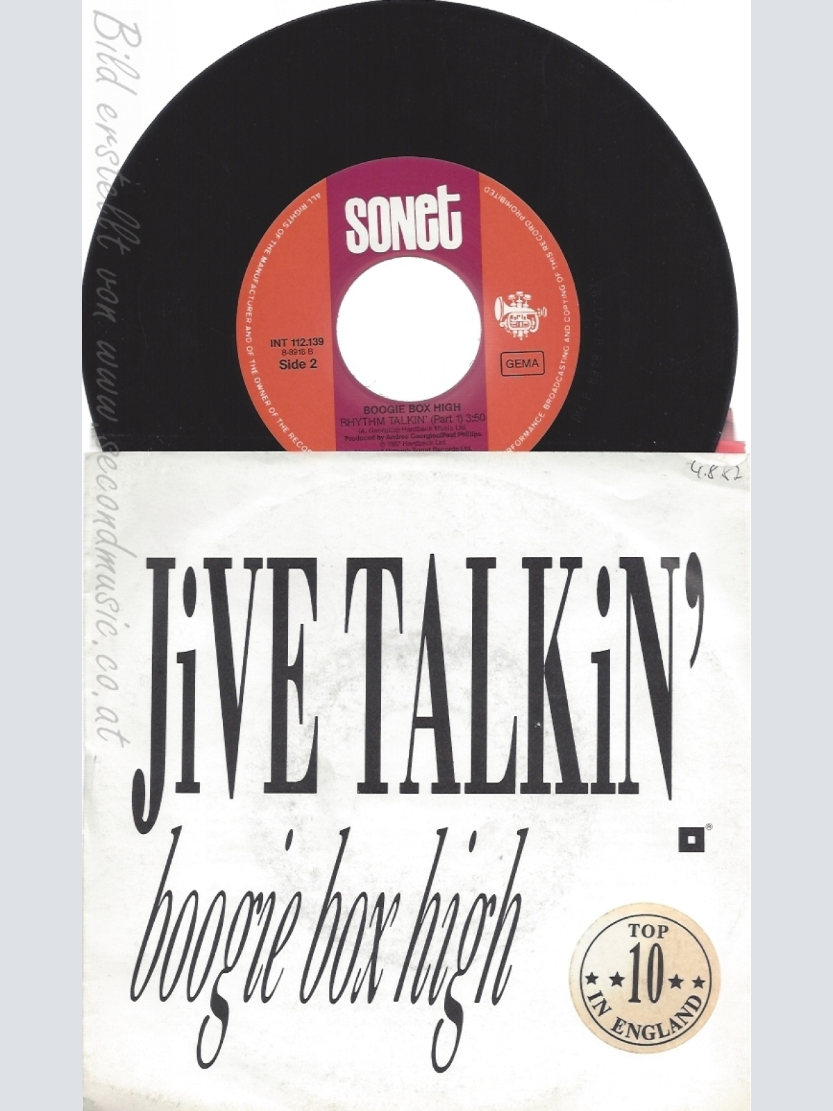 7" BOOGIE BOX HIGH -- JIVE TALKIN