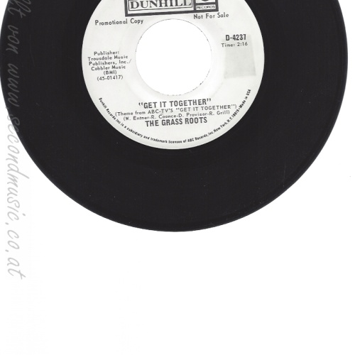 7" THE GRASS ROOTS-- PROMOTIONAL COPY -- GET IT TOGETHER