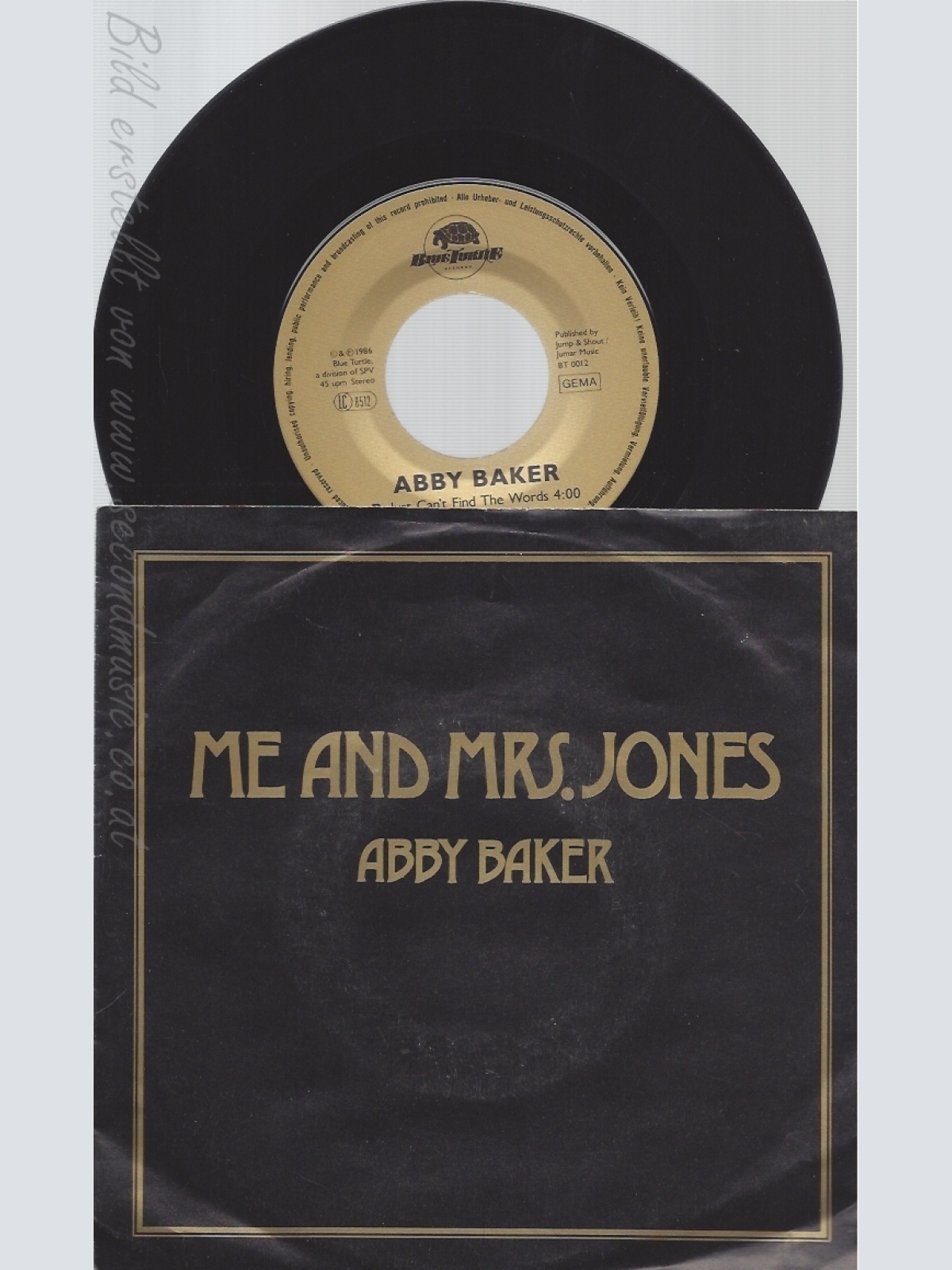7" ABBY BAKER -- ME AND MRS JONES --