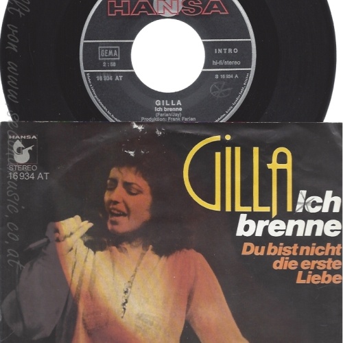 7" GILLA -- ICH BRENNE