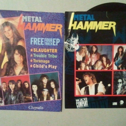 2 X 7" METAL HAMMER --PROMO -- SLAUGHTER-TORANAGA- WINGER -EP