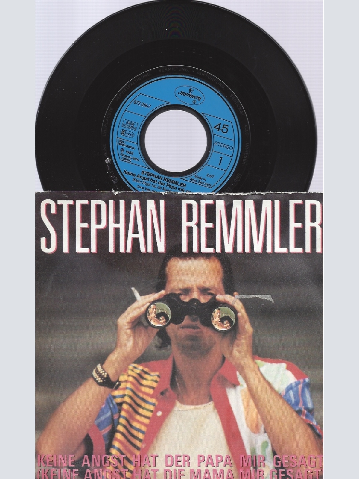 7" STEPHAN REMMLER--KEINE ANGST HAT DER PAPA MIR GESAGT