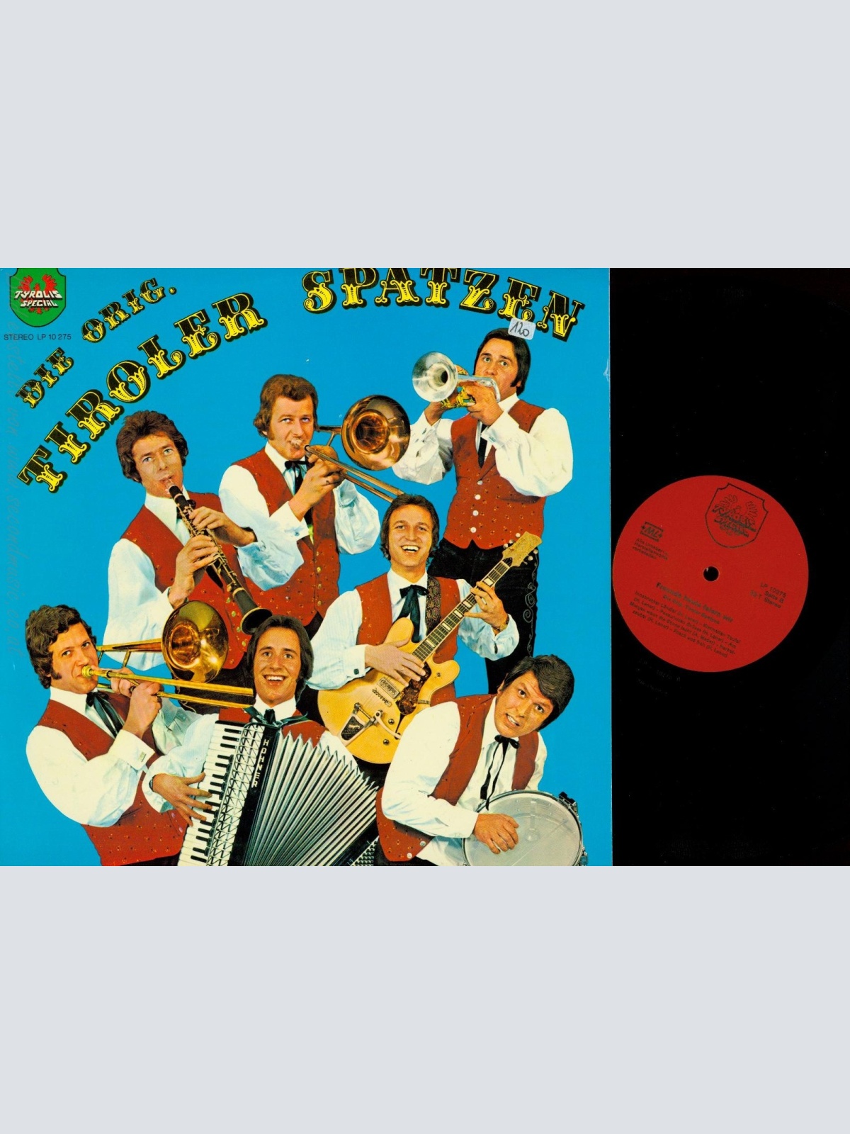 LP--DIE ORIG TIROLER SPATZEN--FREUNDE WIR FEIERN HEUT