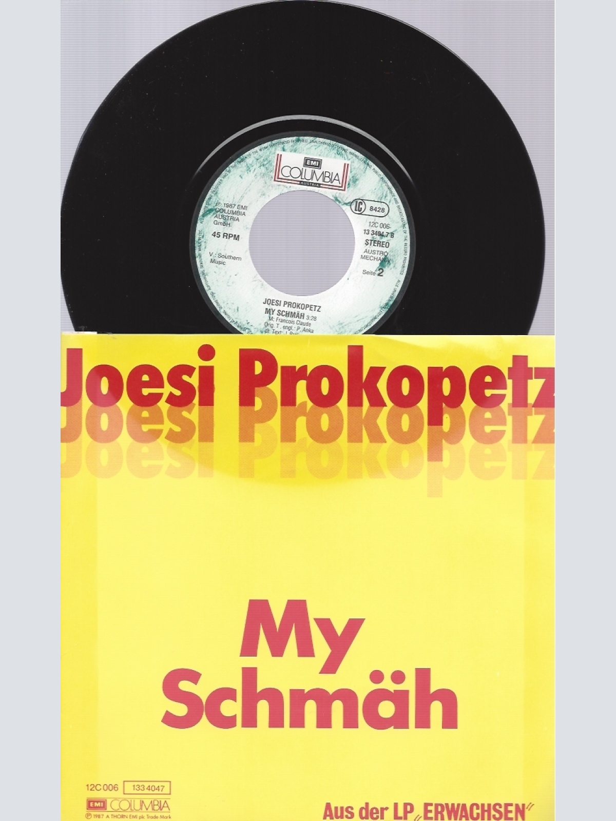7" JOESI PROKOPETZ--SIE HAT DEN TWIST--NEAR MINT--MY SCHMÄH